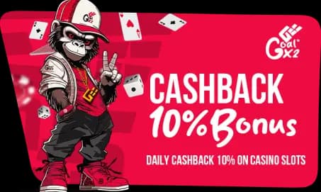 Daily 10% Cashback on all Casino Slots